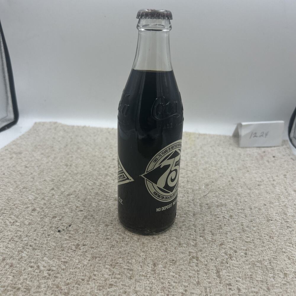 Coca Cola Collector Bottle 75th Anniversary Commemorative Coke Huntington - Picture 5 of 9